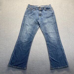 Levis 529 Blue Jeans Size 16 MMid Rise‎ Curvy Bootcut Stretch Denim,Casual